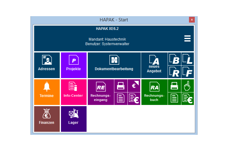 HAPAK Startmenü